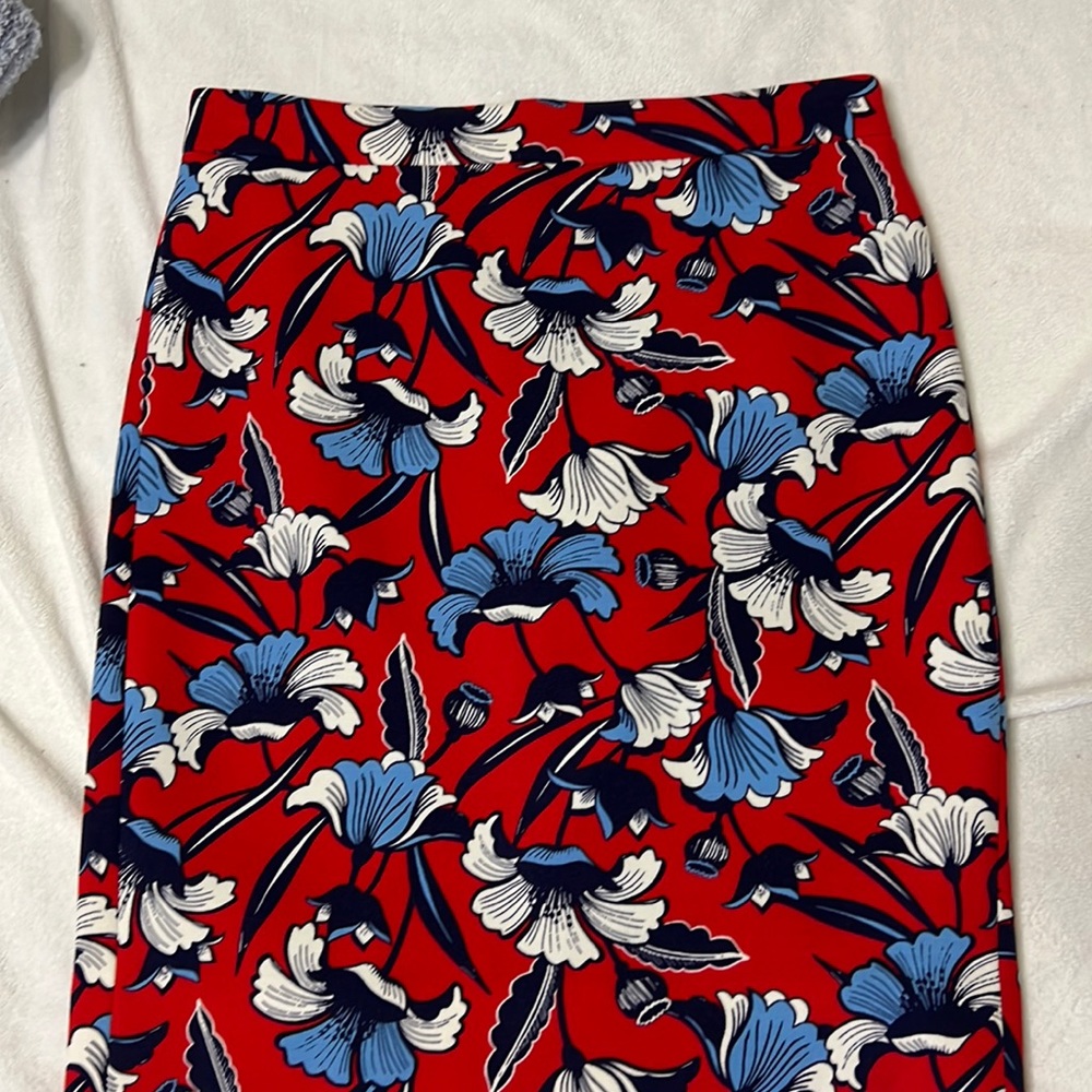 J.Crew floral print pencil skirt